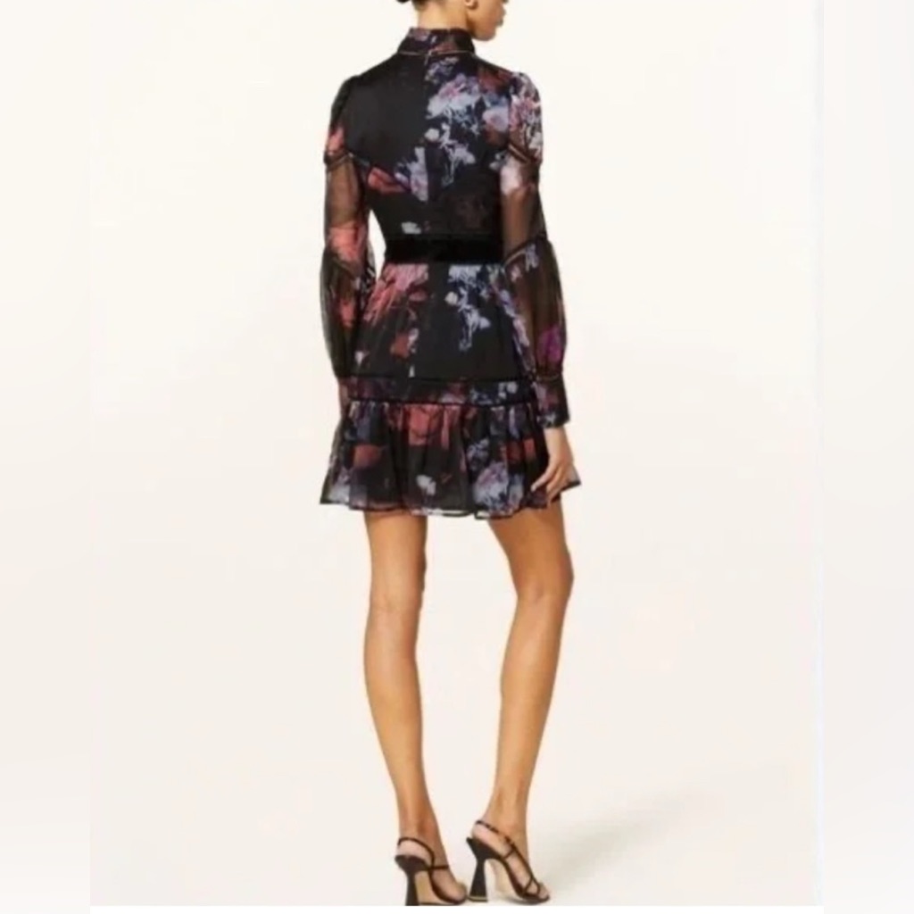 Ted Baker Gretaah Ladder Trim Mini Dress Ted Size 1/Us 4 Nwt